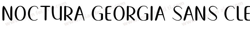 Noctura Georgia Sans Clean字体转换